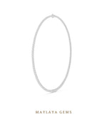 Load image into Gallery viewer, Maylaya Gems necklace in white gold
