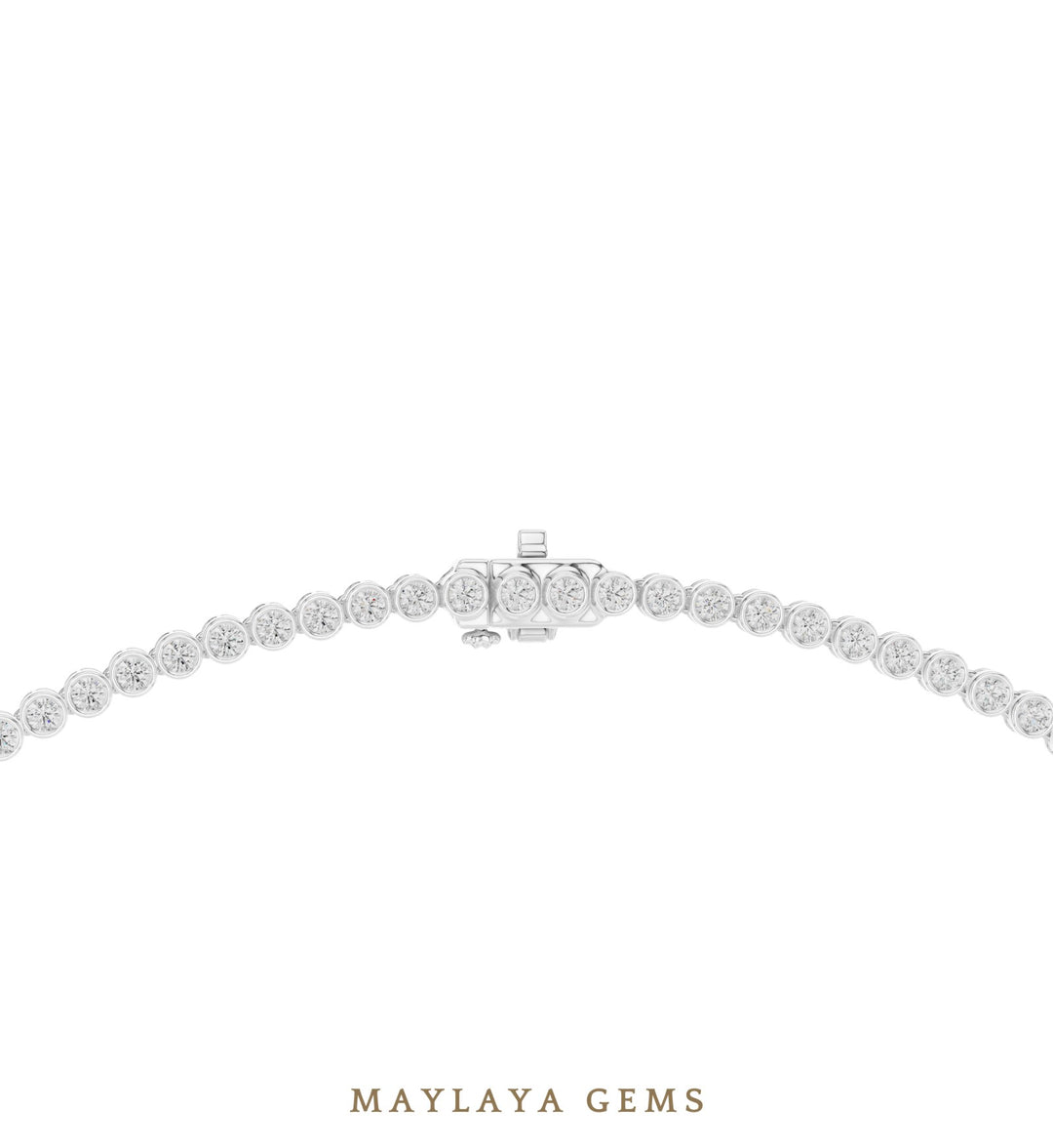 Maylaya Gems necklace in white gold