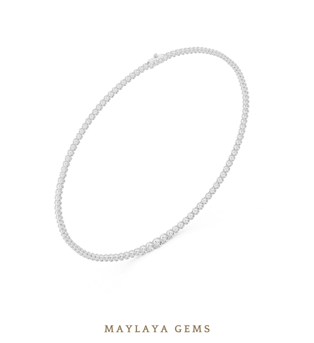 Maylaya Gems necklace in white gold