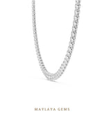 Load image into Gallery viewer, Maylaya Gems necklace in white gold
