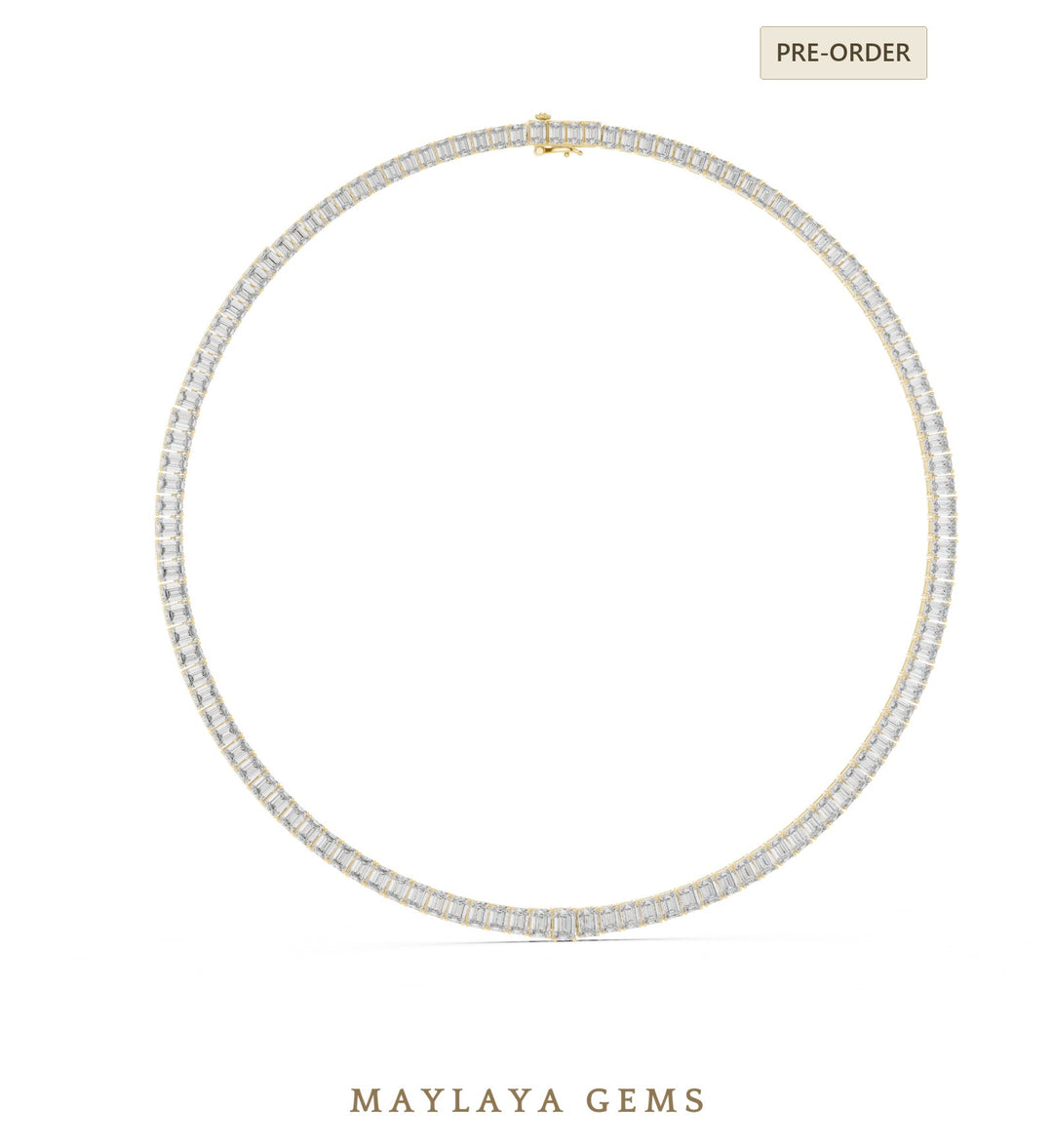 Maylaya Gems necklace in yellow gold