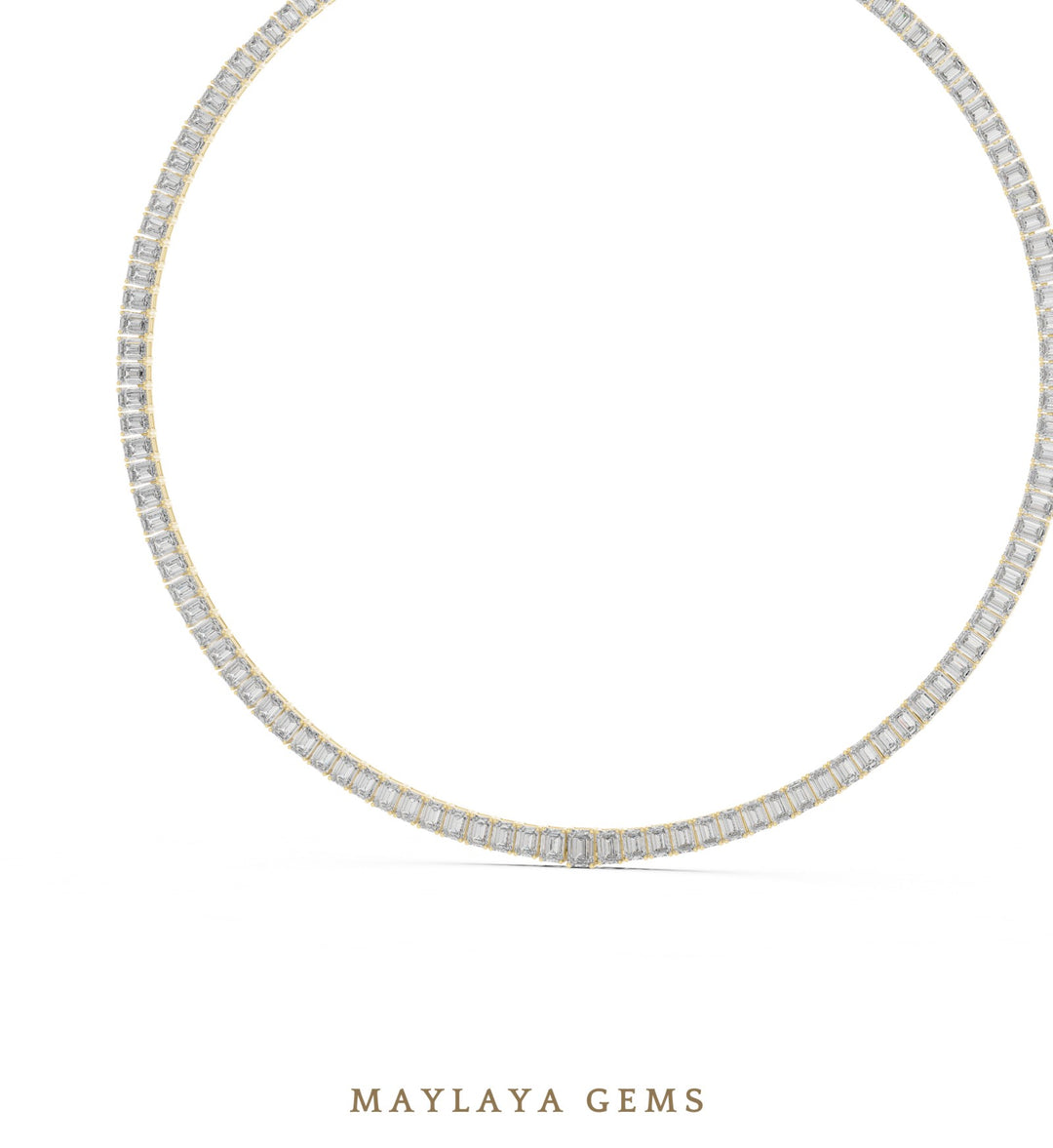 Maylaya Gems necklace in yellow gold