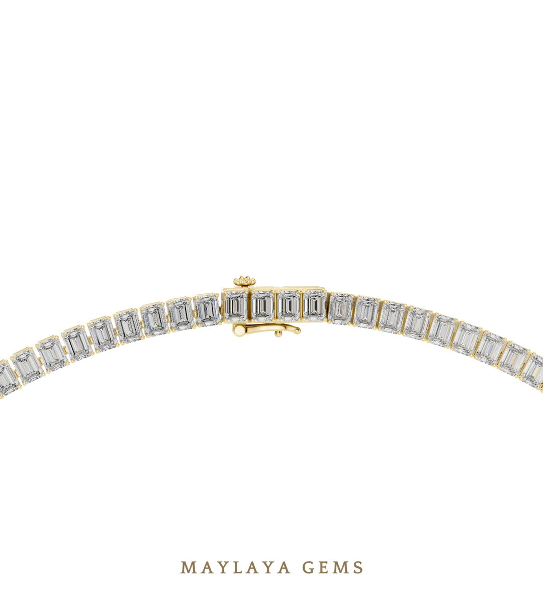 Maylaya Gems necklace in yellow gold