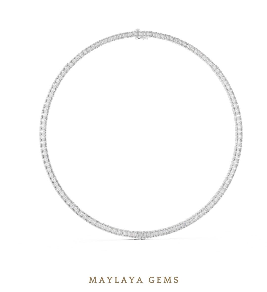 Maylaya Gems necklace in white gold