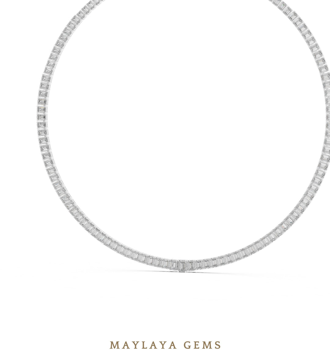 Maylaya Gems necklace in white gold
