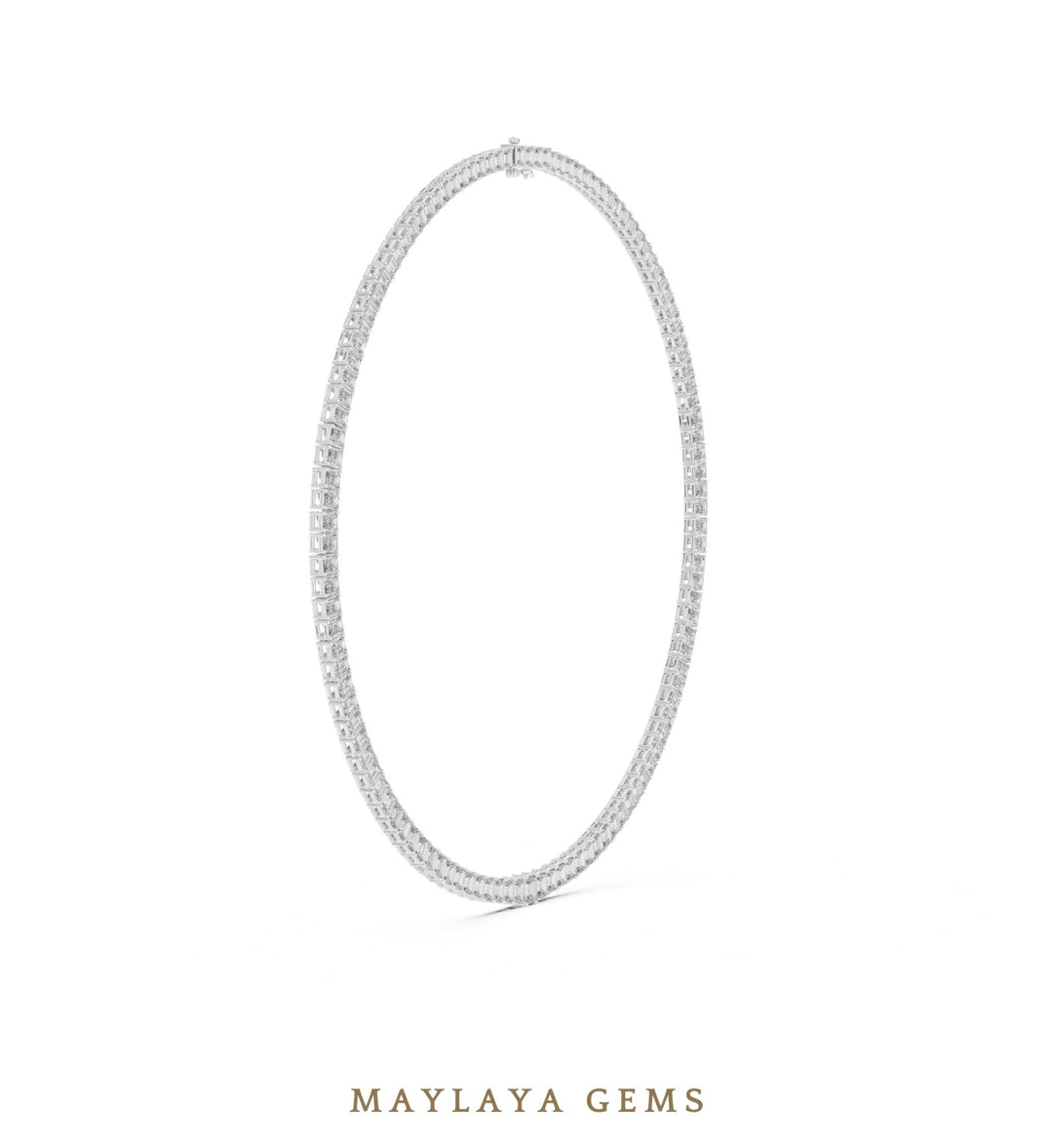Maylaya Gems necklace in white gold