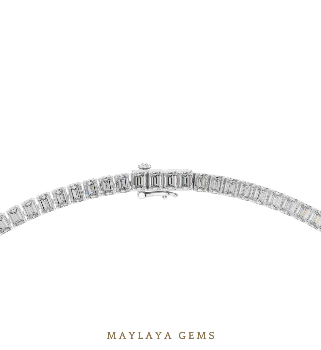 Maylaya Gems necklace in white gold