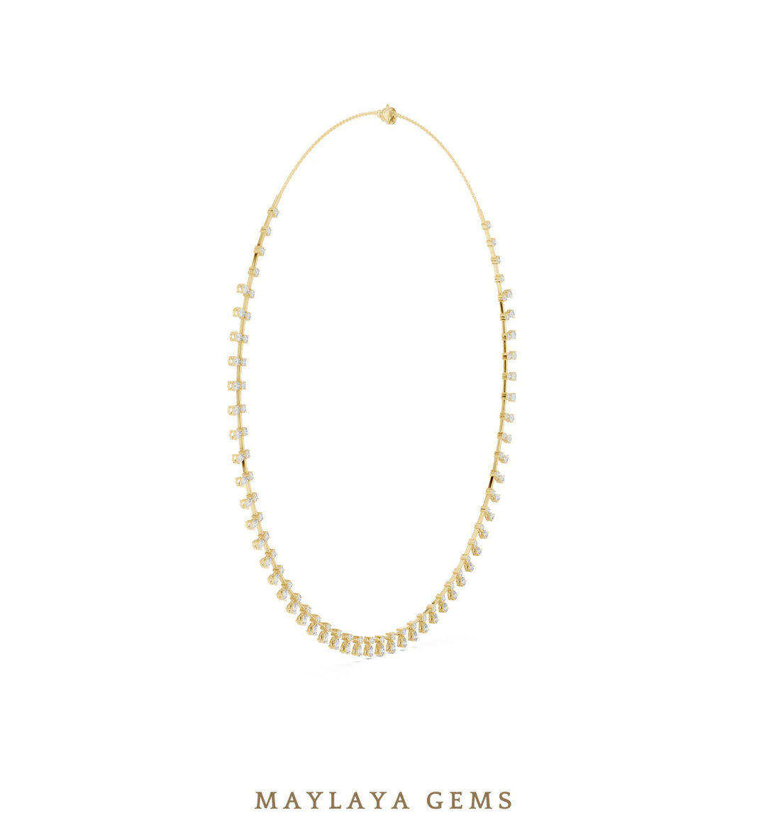 Maylaya Gems necklace in yellow gold