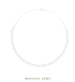 Load image into Gallery viewer, Maylaya Gems necklace in white gold
