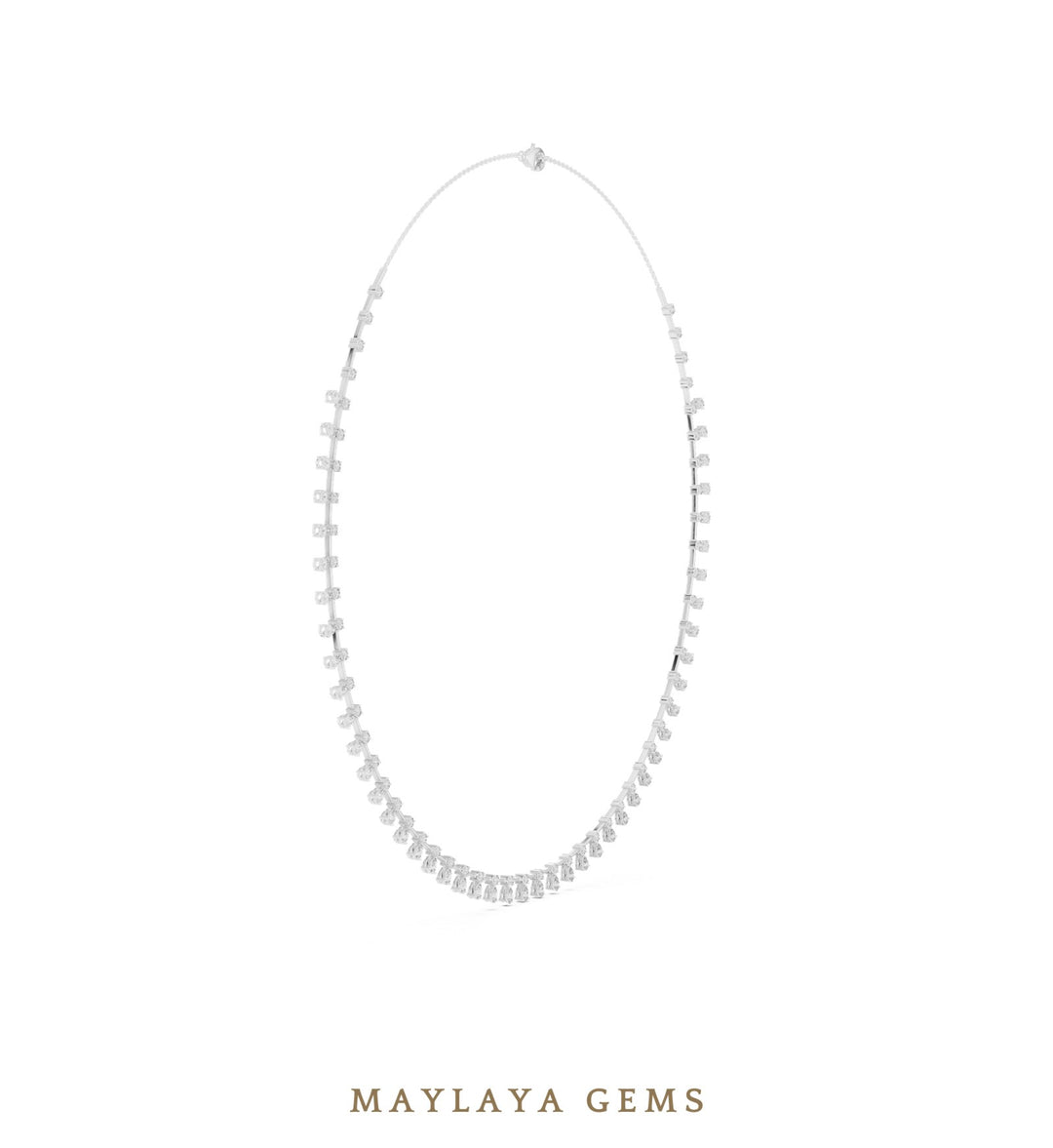 Maylaya Gems necklace in white gold