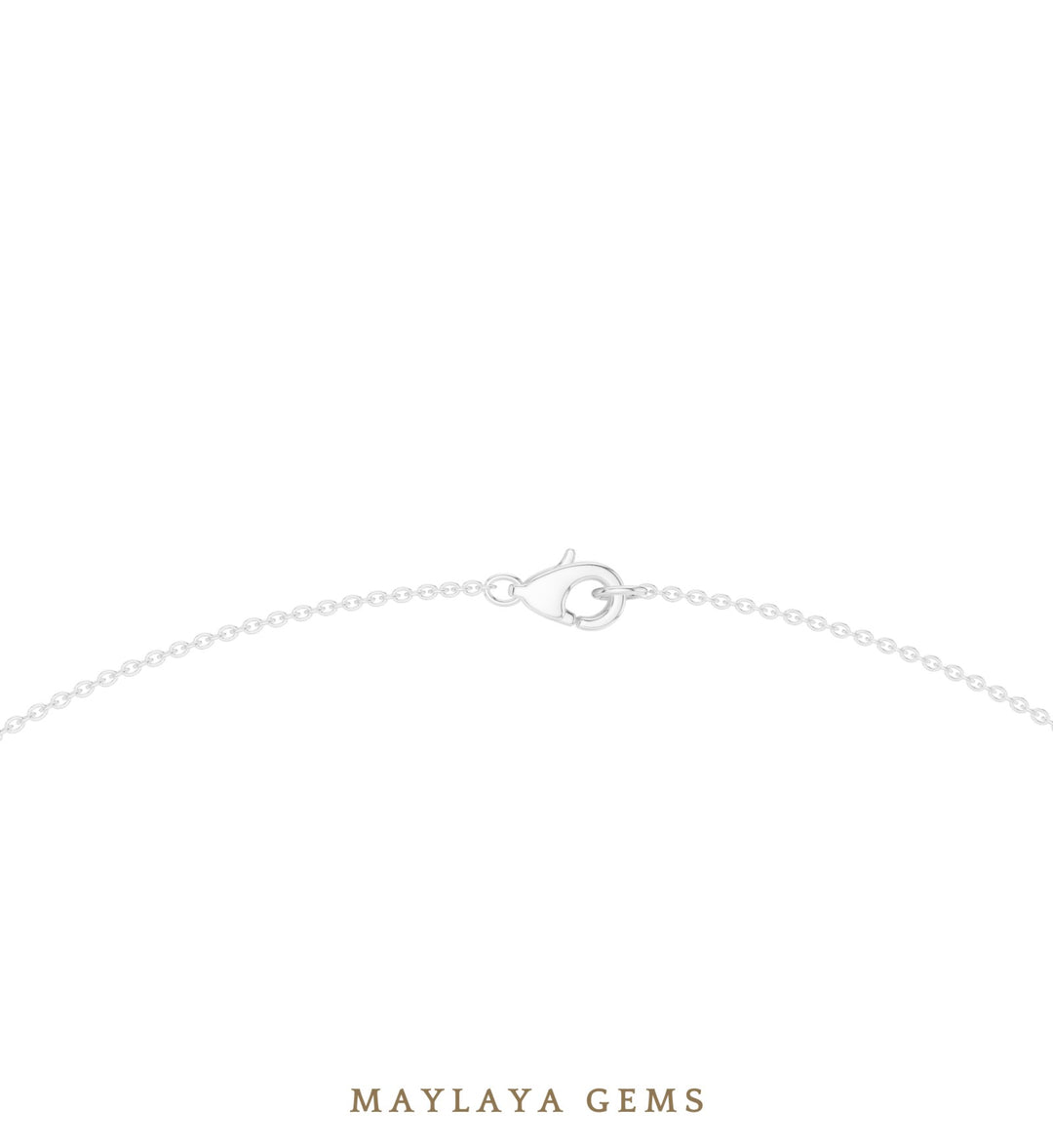 Maylaya Gems necklace in white gold