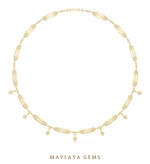 Load image into Gallery viewer, Maylaya Gems necklace in yellow gold
