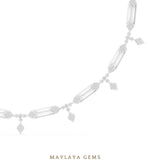 Load image into Gallery viewer, Maylaya Gems necklace in white gold
