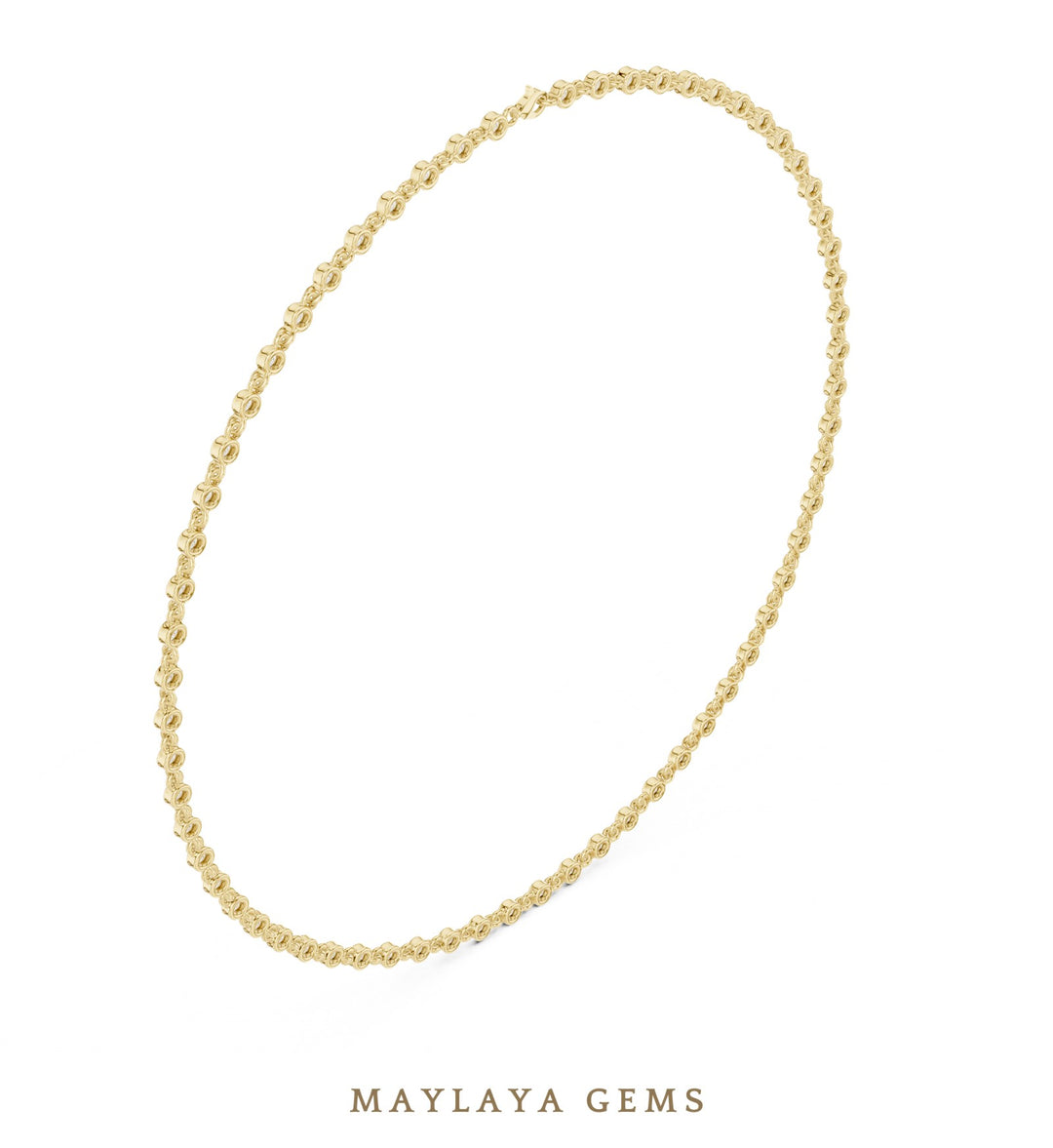 Maylaya Gems necklace in yellow gold