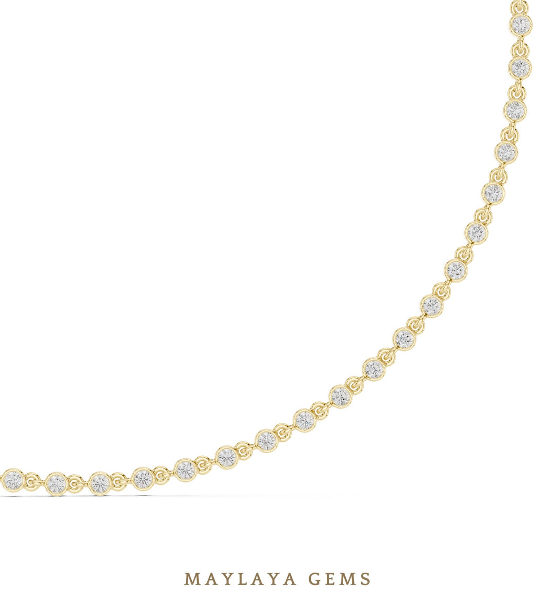 Maylaya Gems necklace in yellow gold
