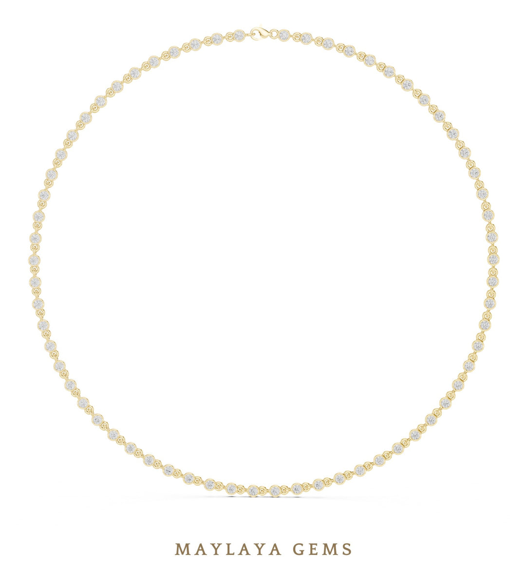 Maylaya Gems necklace in yellow gold