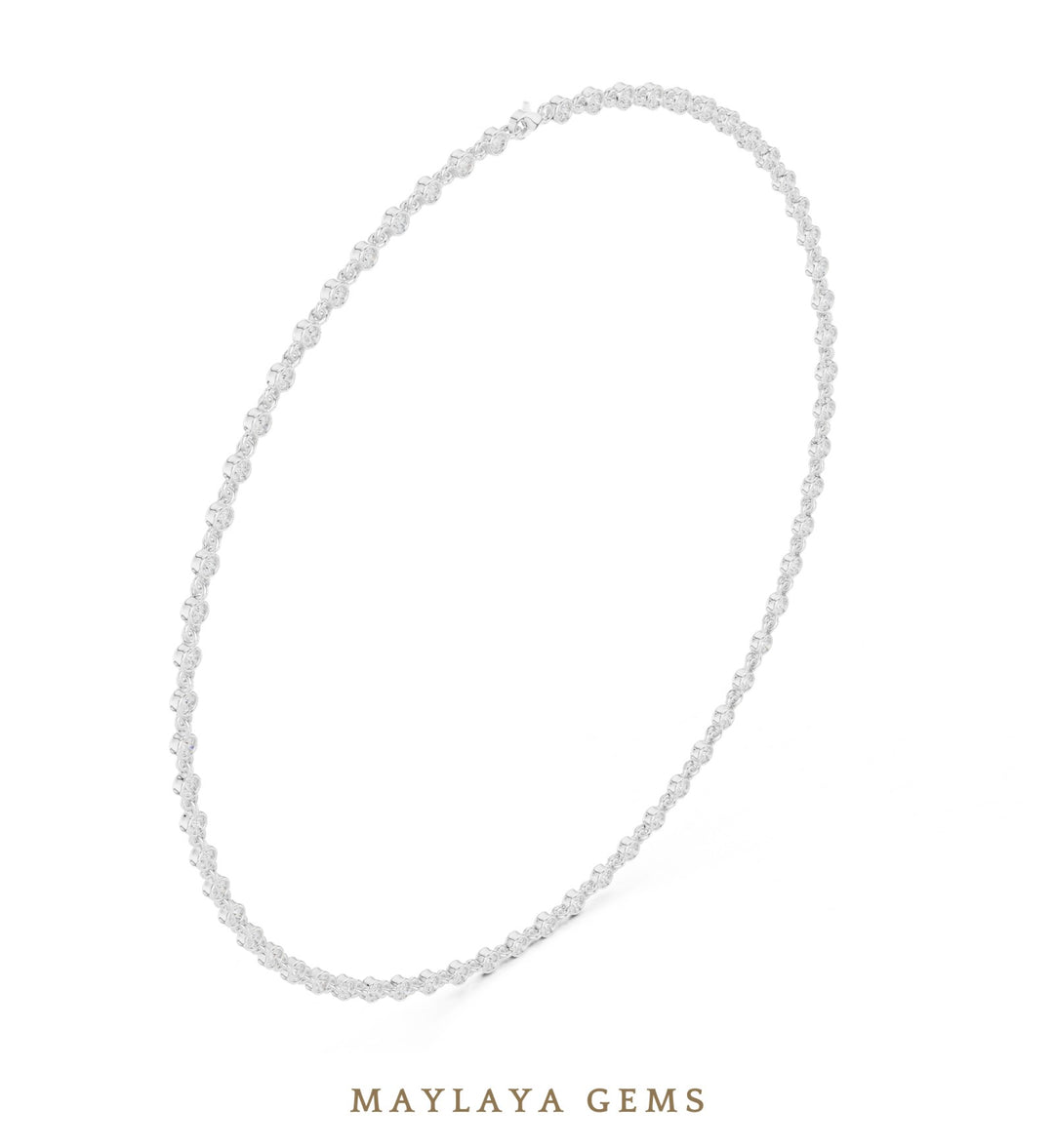Maylaya Gems necklace in white gold