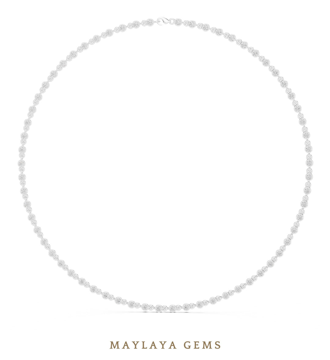 Maylaya Gems necklace in white gold