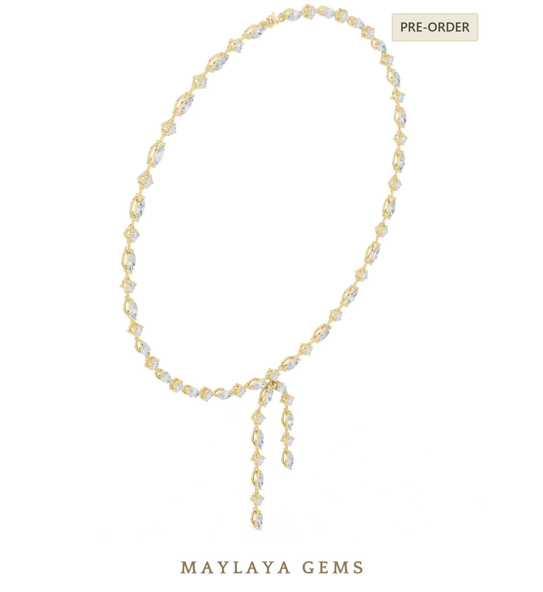 Maylaya Gems necklace in yellow gold