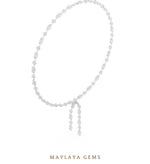 Load image into Gallery viewer, Maylaya Gems necklace in white gold
