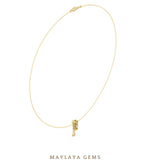 Load image into Gallery viewer, Maylaya Gems pendant in yellow gold - pendant only, chain not included
