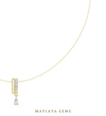 Load image into Gallery viewer, Maylaya Gems pendant in yellow gold - pendant only, chain not included
