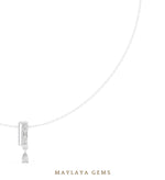 Load image into Gallery viewer, Maylaya Gems pendant in white gold - pendant only, chain not included
