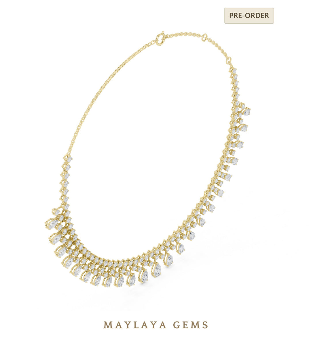 Maylaya Gems necklace in yellow gold