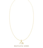 Load image into Gallery viewer, Maylaya Gems pendant in yellow gold - pendant only, chain not included
