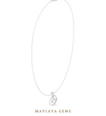 Load image into Gallery viewer, Maylaya Gems pendant in white gold - pendant only, chain not included
