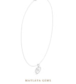 Load image into Gallery viewer, Maylaya Gems pendant in white gold - pendant only, chain not included
