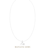 Load image into Gallery viewer, Maylaya Gems pendant in white gold - pendant only, chain not included
