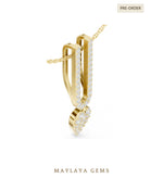 Load image into Gallery viewer, Maylaya Gems pendant in yellow gold - pendant only, chain not included

