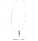 Load image into Gallery viewer, Maylaya Gems pendant in yellow gold - pendant only, chain not included
