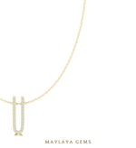 Load image into Gallery viewer, Maylaya Gems pendant in yellow gold - pendant only, chain not included
