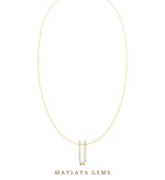Load image into Gallery viewer, Maylaya Gems pendant in yellow gold - pendant only, chain not included
