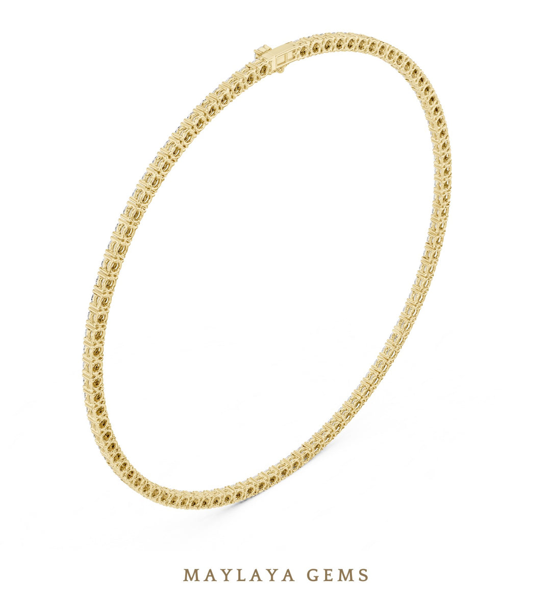 Maylaya Gems necklace in yellow gold