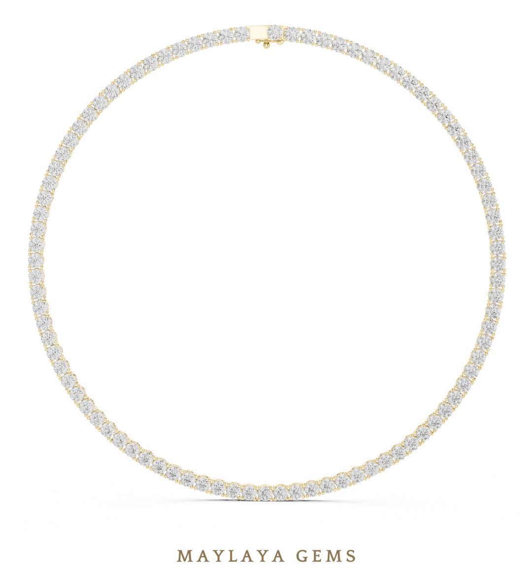 Maylaya Gems necklace in yellow gold
