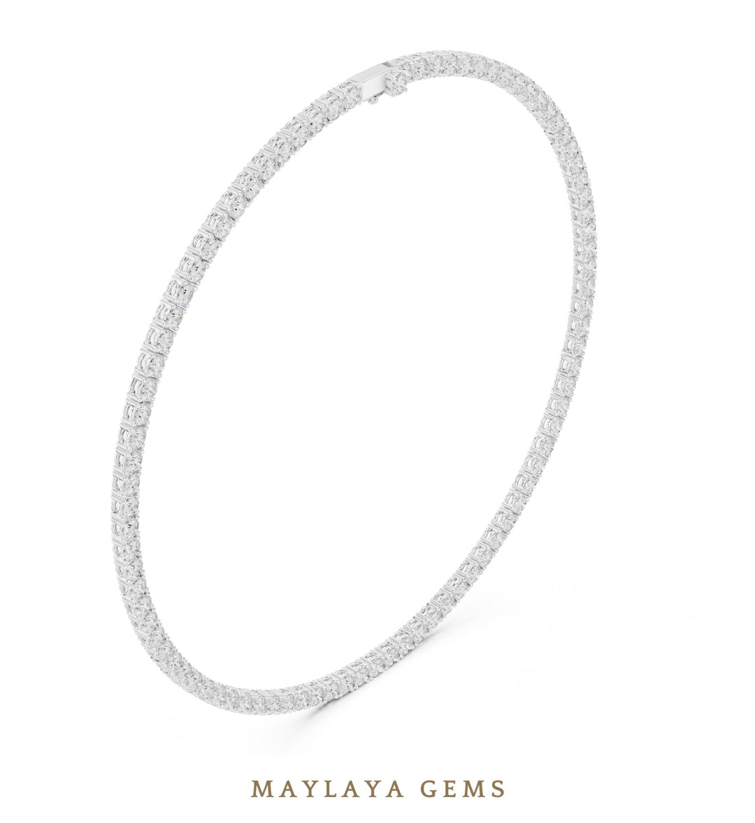 Maylaya Gems necklace in white gold