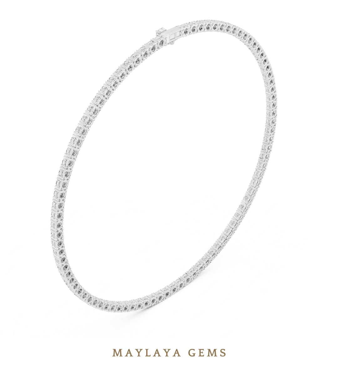 Maylaya Gems necklace in white gold