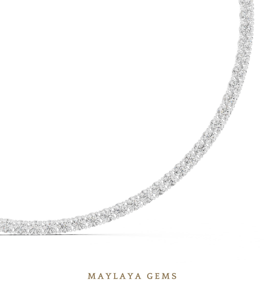 Maylaya Gems necklace in white gold