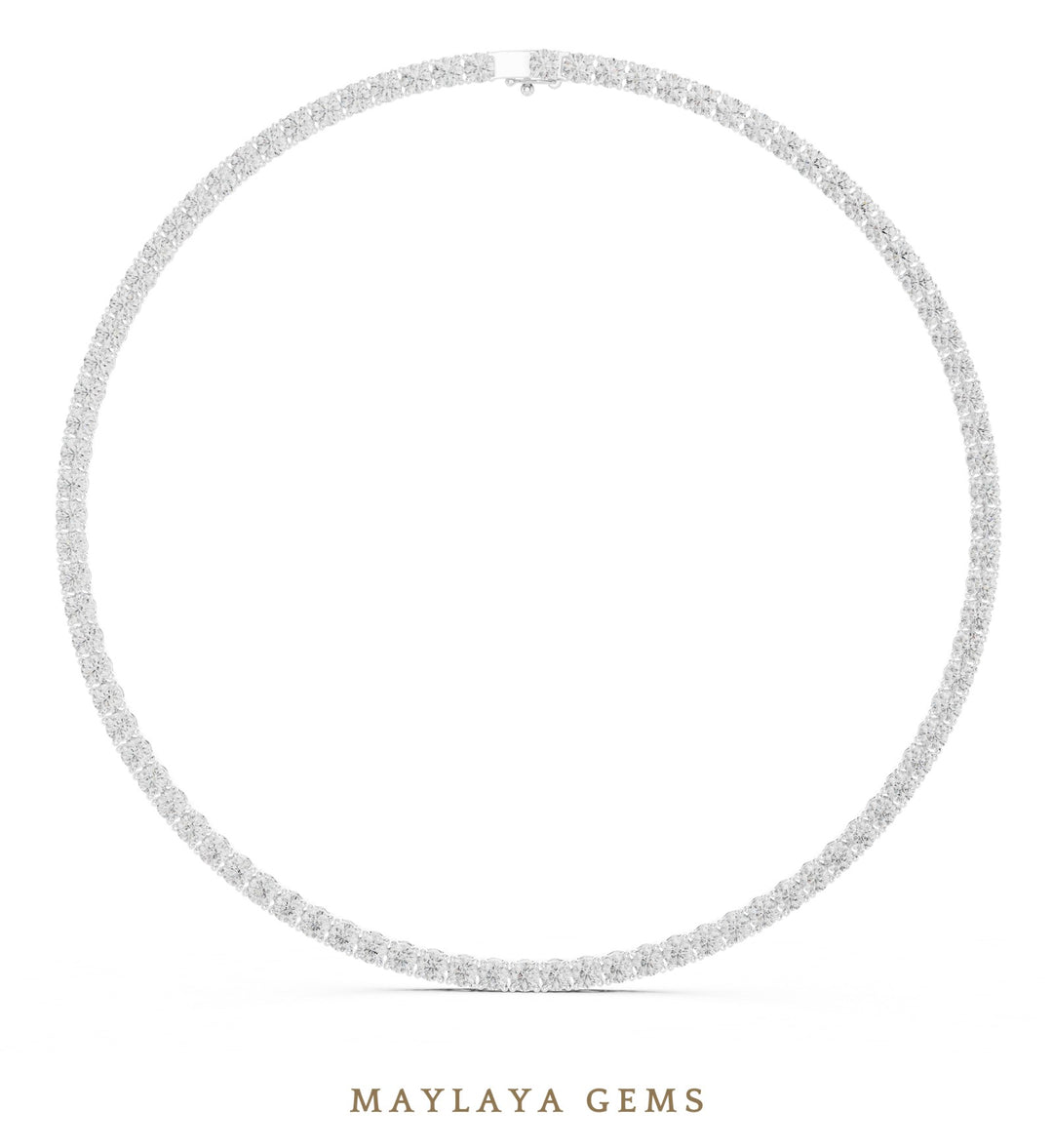 Maylaya Gems necklace in white gold