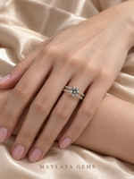 Load image into Gallery viewer, Maylaya Gems Stk54 ring on a female model hand
