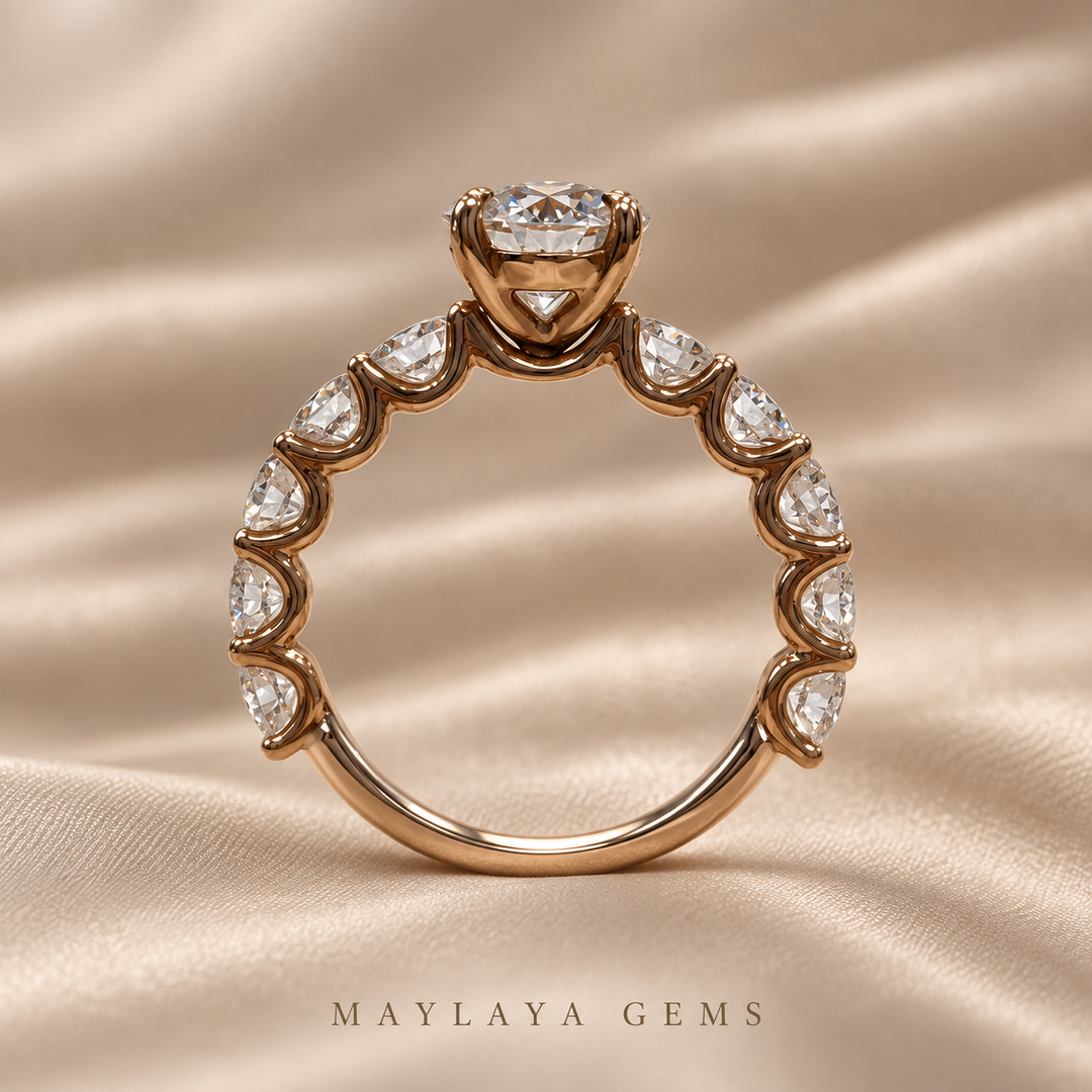 9K Gold 1.54 ct Round Diamond Ring — Stk92/B036