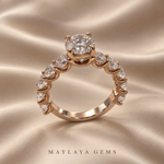 Load image into Gallery viewer, 9K Gold 1.54 ct Round Diamond Ring — Stk92/B036
