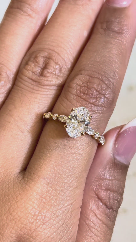 Maylaya Gems RGJ022 / STK113 jewelry shown on hand - silent 1080p video