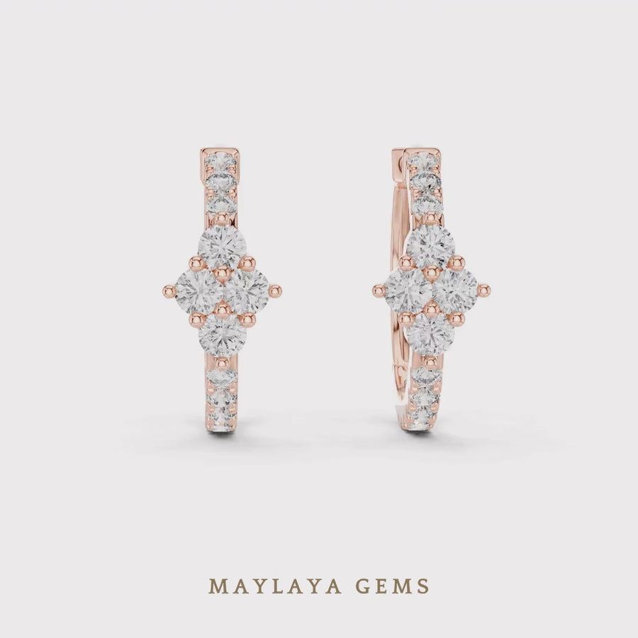 Maylaya Gems earrings — watermarked 360 degree design render