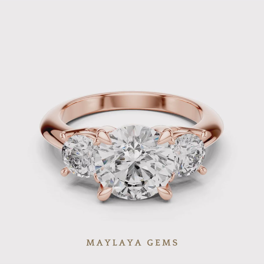 Maylaya Gems ring — watermarked 360 degree design render
