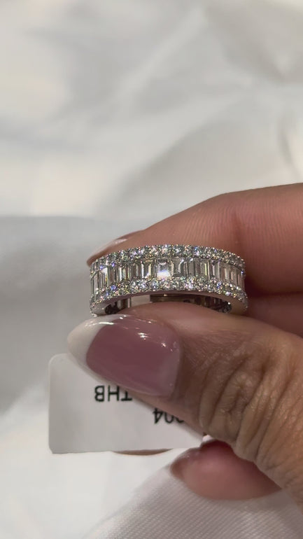 Maylaya Gems BQ5 / E004 / RD0 jewelry shown on hand - silent 1080p video