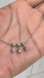 Load and play video in Gallery viewer, 18K Gold 0.12 ct Round Diamond Pendant Necklace | Maylaya Gems product video
